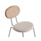 Manhattan Comfort Jardin Dining Chair in Nature Cane and Oatmeal Upholstered Seating, Set of 2 DCCA06-OM - alternate 9